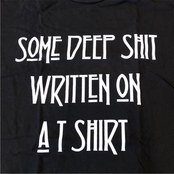 NWT REVOLVE Daydream Nation Deep Shit Tee Size in Black Cotton Size S, M or L - Picture 2 of 10